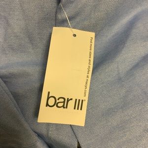 Bar III solid knit long sleeve dress shirt NWT